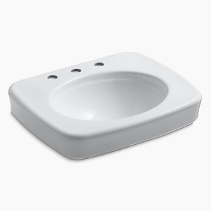 K2340-8-0 Bancroft Pedestal Basin Part - White K2340-8-0 Bancroft Pedestal Basin Part - White