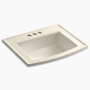 K2356-4-47 Archer Self Rimming Bathroom Sink - Almond K2356-4-47 Archer Self Rimming Bathroom Sink - Almond