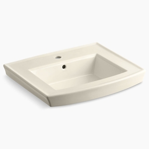K2358-1-47 Archer Pedestal Basin Part - Almond K2358-1-47 Archer Pedestal Basin Part - Almond