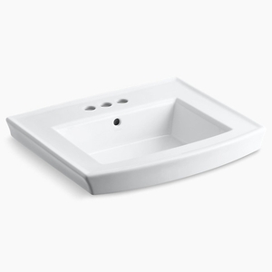 K2358-4-0 Archer Pedestal Basin Part - White K2358-4-0 Archer Pedestal Basin Part - White