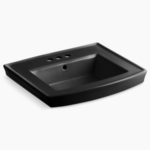 K2358-4-7 Archer Pedestal Basin Part - Black K2358-4-7 Archer Pedestal Basin Part - Black