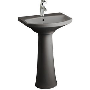 K2362-1-58 Cimarron Pedestal Bathroom Sink - Thunder Grey K2362-1-58 Cimarron Pedestal Bathroom Sink - Thunder Grey
