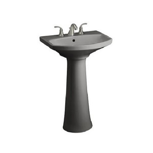 K2362-8-58 Cimarron Pedestal Bathroom Sink - Thunder Grey K2362-8-58 Cimarron Pedestal Bathroom Sink - Thunder Grey