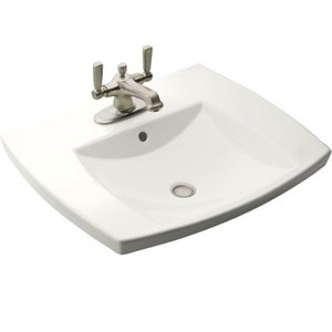 K2381-1-0 Kelston Self Rimming Bathroom Sink - White K2381-1-0 Kelston Self Rimming Bathroom Sink - White