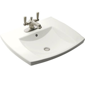 K2381-4-0 Kelston Self Rimming Bathroom Sink - White K2381-4-0 Kelston Self Rimming Bathroom Sink - White