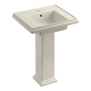 K2844-1-47 Tresham Pedestal Bathroom Sink - Almond K2844-1-47 Tresham Pedestal Bathroom Sink - Almond