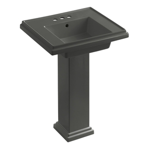 K2844-4-58 Tresham Pedestal Bathroom Sink - Thunder Grey K2844-4-58 Tresham Pedestal Bathroom Sink - Thunder Grey