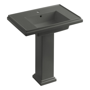 K2845-1-58 Tresham Pedestal Bathroom Sink - Thunder Grey K2845-1-58 Tresham Pedestal Bathroom Sink - Thunder Grey