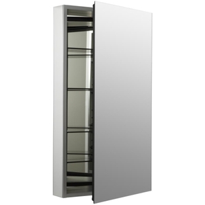 K2913-PG-SAA Catalan Swing Door Medicine Cabinet - Satin Anodized Aluminum K2913-PG-SAA Catalan Swing Door Medicine Cabinet - Satin Anodized Aluminum