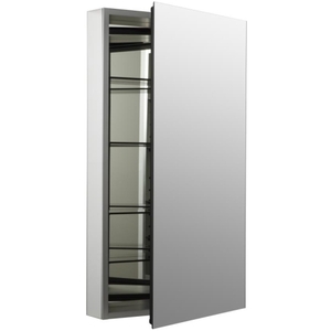 K2918-PG-SAA Catalan Swing Door Medicine Cabinet - Satin Anodized Aluminum K2918-PG-SAA Catalan Swing Door Medicine Cabinet - Satin Anodized Aluminum