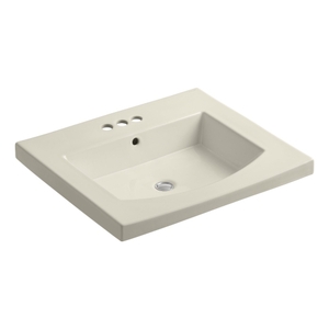 K2956-4-47 Persuade Vanity Top Bathroom Vanity - Almond K2956-4-47 Persuade Vanity Top Bathroom Vanity - Almond