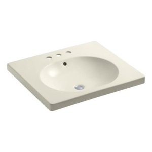 K2957-4-47 Persuade Vanity Top Bathroom Vanity - Almond K2957-4-47 Persuade Vanity Top Bathroom Vanity - Almond