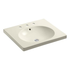 K2957-8-47 Persuade Vanity Top Bathroom Vanity - Almond K2957-8-47 Persuade Vanity Top Bathroom Vanity - Almond