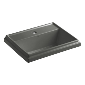 K2991-1-58 Tresham Self Rimming Bathroom Sink - Thunder Grey K2991-1-58 Tresham Self Rimming Bathroom Sink - Thunder Grey