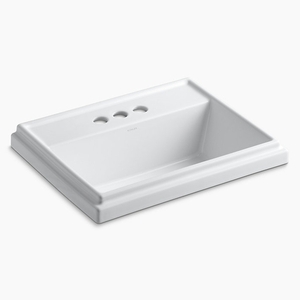 K2991-4-0 Tresham Self Rimming Bathroom Sink - White K2991-4-0 Tresham Self Rimming Bathroom Sink - White
