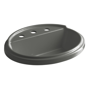 K2992-8-58 Tresham Self Rimming Bathroom Sink - Thunder Grey K2992-8-58 Tresham Self Rimming Bathroom Sink - Thunder Grey