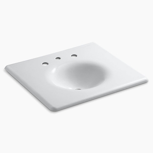 K3048-8-0 Iron/Impressions Vanity Top Bathroom Vanity - White K3048-8-0 Iron/Impressions Vanity Top Bathroom Vanity - White