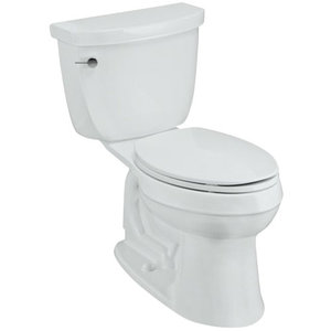 K3609-0 Cimarron Two Piece Toilet - White K3609-0 Cimarron Two Piece Toilet - White