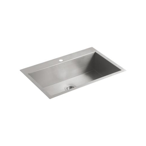K3821-1-NA Vault Stainless Steel Single Bowl Kitchen Sink - Stainless Steel K3821-1-NA Vault Stainless Steel Single Bowl Kitchen Sink - Stainless Steel