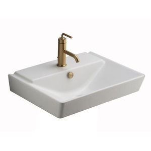 K5027-1-HW1 Reve Wall Hung Bathroom Sink - Honed White K5027-1-HW1 Reve Wall Hung Bathroom Sink - Honed White