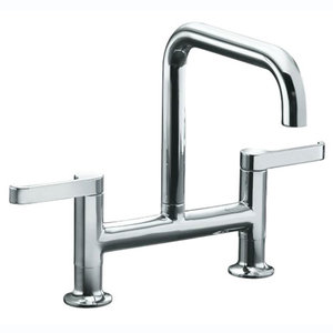 K6125-4-CP Torq Two-Handle Kitchen Faucet - Polished Chrome K6125-4-CP Torq Two-Handle Kitchen Faucet - Polished Chrome