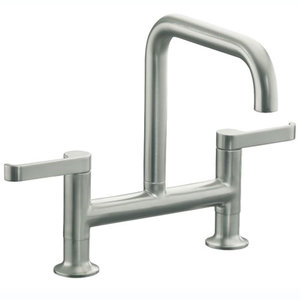 K6125-4-VS Torq Two-Handle Kitchen Faucet - Vibrant Stainless K6125-4-VS Torq Two-Handle Kitchen Faucet - Vibrant Stainless