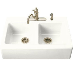 K6534-4-0 Hawthorne Apron Front / Specialty Sink Kitchen Sink - White K6534-4-0 Hawthorne Apron Front / Specialty Sink Kitchen Sink - White