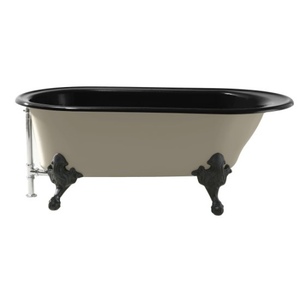 K710-S-7 Iron Works 66" Soaking Tub - Black K710-S-7 Iron Works 66" Soaking Tub - Black