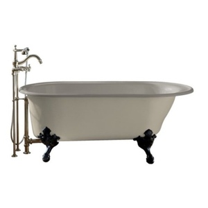 K710-S-K4 Iron Works 66" Soaking Tub - Cashmere K710-S-K4 Iron Works 66" Soaking Tub - Cashmere