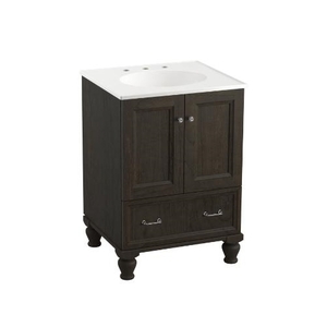 K99514-LG-1WC Damask Up to 24" Bathroom Vanity - Felt Grey K99514-LG-1WC Damask Up to 24" Bathroom Vanity - Felt Grey