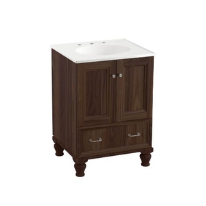 K99514-LG-1WE Damask Up to 24" Bathroom Vanity - Terry Walnut K99514-LG-1WE Damask Up to 24" Bathroom Vanity - Terry Walnut