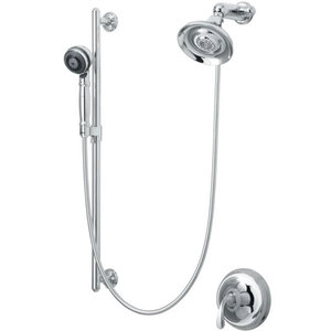 K108274CP/K304K Forte Sculpted Two Wall Diverter System Custom Shower System - Polished Chrome K108274CP/K304K Forte Sculpted Two Wall Diverter System Custom Shower System - Polished Chrome
