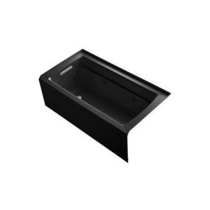 K1122-HL-7 Archer 60'' x 32'' Whirlpool Bath - Black K1122-HL-7 Archer 60'' x 32'' Whirlpool Bath - Black