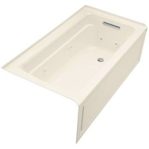 K1122-RA-47 Archer 60'' x 32'' Whirlpool Bath - Almond K1122-RA-47 Archer 60'' x 32'' Whirlpool Bath - Almond