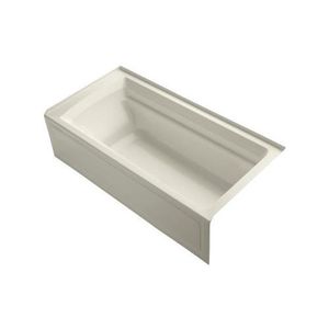 K1125-RA-47 Archer 72" x 36" Soaking Tub - Almond K1125-RA-47 Archer 72" x 36" Soaking Tub - Almond