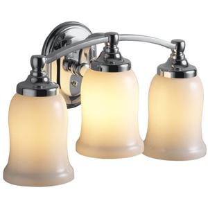 K11423-CP Bancroft 3 Bulb Bathroom Lighting - Polished Chrome K11423-CP Bancroft 3 Bulb Bathroom Lighting - Polished Chrome
