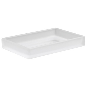 K11595-FRG Loure Soap Dish Bathroom Accessory - Frosted Glass K11595-FRG Loure Soap Dish Bathroom Accessory - Frosted Glass