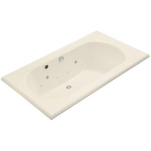 K1418-CT-47 Memoirs 72" x 42" Whirlpool Bath - Almond K1418-CT-47 Memoirs 72" x 42" Whirlpool Bath - Almond