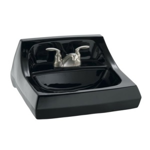 K2005-7 Kingston Wall Hung Bathroom Sink - Black K2005-7 Kingston Wall Hung Bathroom Sink - Black