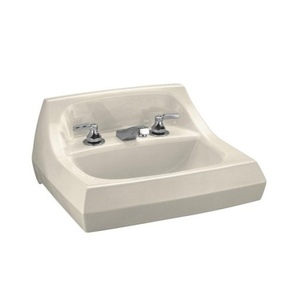K2005-L-47 Kingston Wall Hung Bathroom Sink - Almond K2005-L-47 Kingston Wall Hung Bathroom Sink - Almond