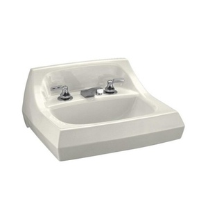 K2005-R-96 Kingston Wall Hung Bathroom Sink - Biscuit K2005-R-96 Kingston Wall Hung Bathroom Sink - Biscuit