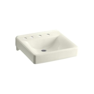 K2053-NL-96 Soho Wall Hung Bathroom Sink - Biscuit K2053-NL-96 Soho Wall Hung Bathroom Sink - Biscuit