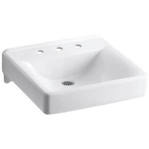 K2053-N-0 Soho Wall Hung Bathroom Sink - White K2053-N-0 Soho Wall Hung Bathroom Sink - White