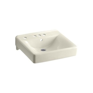 K2054-L-96 Soho Wall Hung Bathroom Sink - Biscuit K2054-L-96 Soho Wall Hung Bathroom Sink - Biscuit