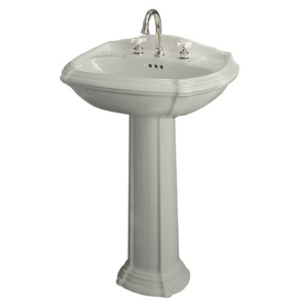 K2221-4-95 Portrait Pedestal Bathroom Sink - Ice Grey K2221-4-95 Portrait Pedestal Bathroom Sink - Ice Grey