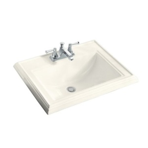 K2241-1-96 Memoirs Self Rimming Bathroom Sink - Biscuit K2241-1-96 Memoirs Self Rimming Bathroom Sink - Biscuit