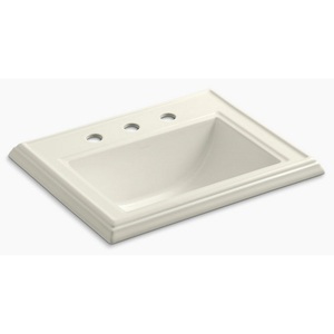 K2241-8-96 Memoirs Self Rimming Bathroom Sink - Biscuit K2241-8-96 Memoirs Self Rimming Bathroom Sink - Biscuit