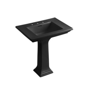 K2268-8-7 Memoirs Stately Pedestal Bathroom Sink - Black K2268-8-7 Memoirs Stately Pedestal Bathroom Sink - Black