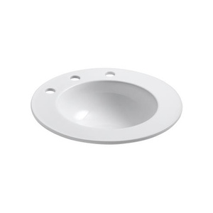K2282-10-0 Camber Self Rimming Bathroom Sink - White K2282-10-0 Camber Self Rimming Bathroom Sink - White
