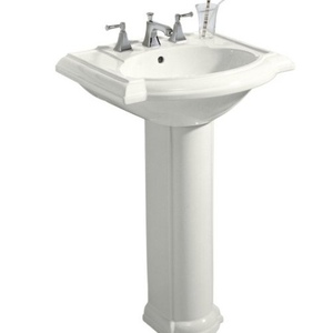 K2286-4-0 Devonshire Pedestal Bathroom Sink - White K2286-4-0 Devonshire Pedestal Bathroom Sink - White